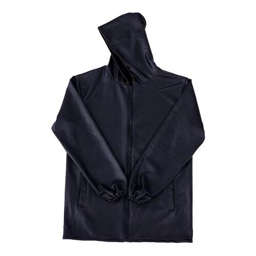 春秋薄款皮衣男外套防水耐磨中老年干活工作服皮衣皮裤套装男
