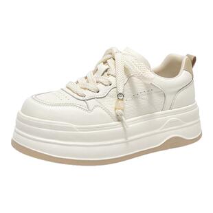 戈美其商场同款小白鞋女款厚底增高2026春季新款今年流行爆款板鞋