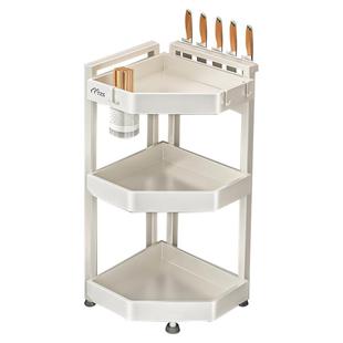 厨房多功能置物架台面墙角转角三角形调料品调味料收纳架子三角架