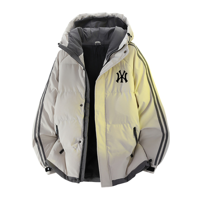 NASA联名羽绒服男士2025冬季新款加厚保暖连帽羽绒棉服青少年外套