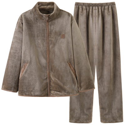 新一步男士法兰绒家居服