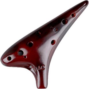 陶笛乐器12孔中音C调AC初学者入门小学生专业演奏乐器六十二6陶埙