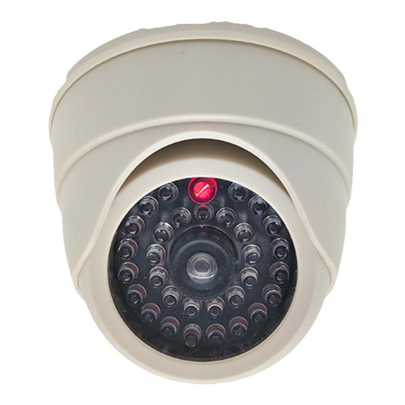 仿真监控摄像头室内假监控器仿真防贼防盗探头带灯模型家用免打孔