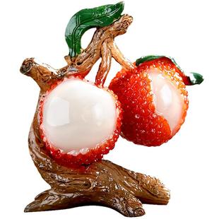 变色荔枝茶宠小摆件精品可养茶桌茶盘茶玩高档高端茶台装饰泡茶