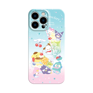 夏日冰淇淋适用iPhone12pro手机壳14Promax菲林软壳17苹果15新款11库洛米13卡通xsmax可爱xr女生x高级感16