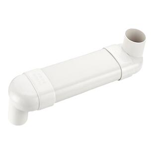 50PVC管地漏移位器配件卫生间阳台洗衣机下水扁管移位直接头三通