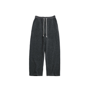 IIIVIVINIKO2025冬新款休闲通勤抽绳羊毛弯刀裤子女M540833331E