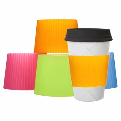 锥形硅胶杯套加厚玻璃咖啡杯耐热