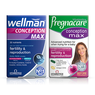 薇塔贝尔活性叶酸女士备孕提高+锌硒片男性复合维生素卵精子质量