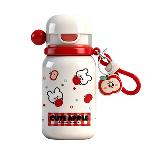 保温杯女生可爱小巧便携水杯新款2025高颜值双饮吸管杯子新年礼物