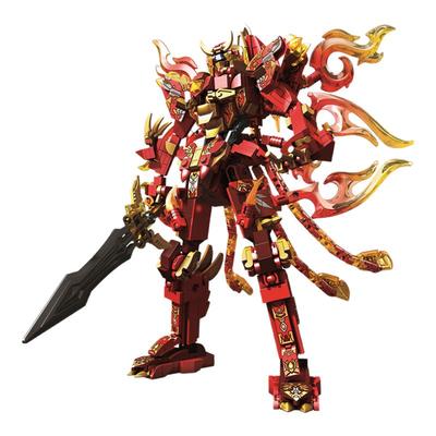 2025新款幻影忍者中国积木机器人擎天机甲柱变形拼装益智玩具男孩