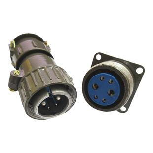 华远气保焊机  六芯 七芯 航空插 铝制 送丝机插头 控制插头