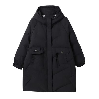 特大码羽绒服女中长款200斤胖mm