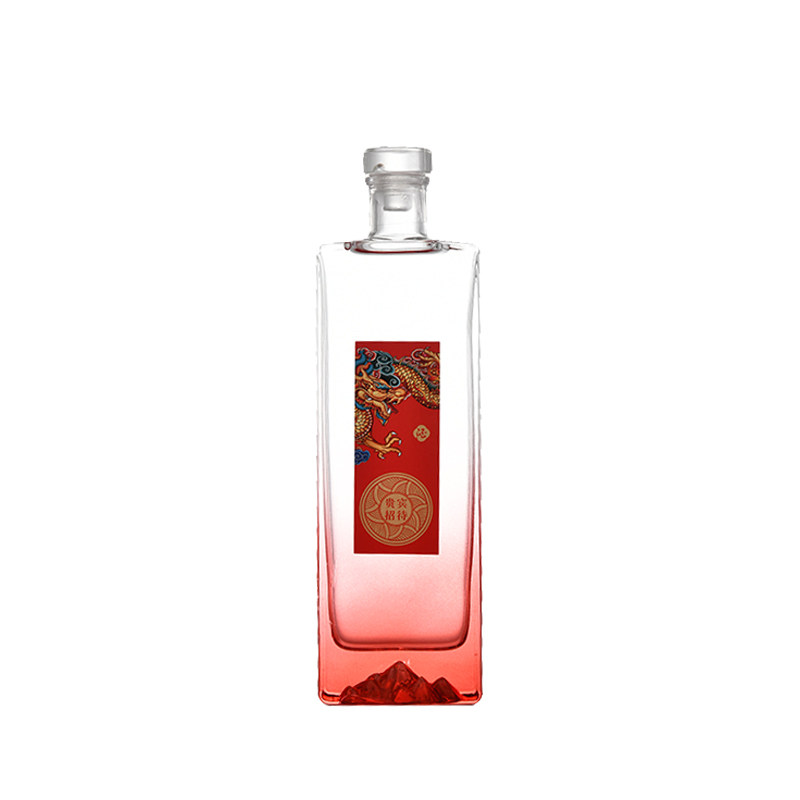 一斤装透明玻璃白酒瓶密封空酒瓶