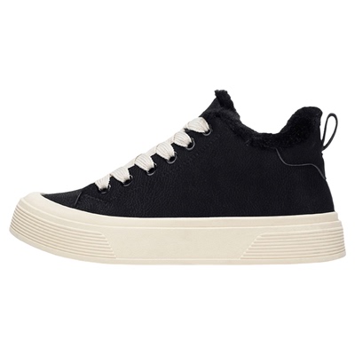 NewRockStarChoppa 冬季加绒保暖高帮板鞋男厚底运动休闲防寒棉鞋