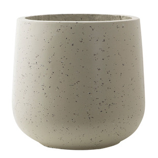 圆形水泥花盆轻奢高级感镁泥花盆酒杯绿植盆栽简约阳台客厅百合竹