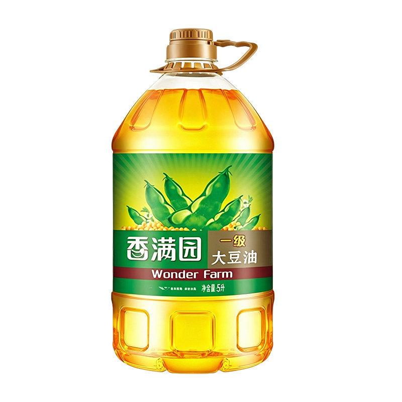 香满园一级大豆油转基因5L桶装