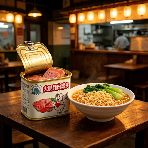 天坛午餐肉340g经典老牌子火腿猪肉罐头肉质紧实速食成品