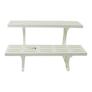 阳台双层花架阶梯置物架悬挂装饰两层花架花卉盆栽落地花盆收纳架