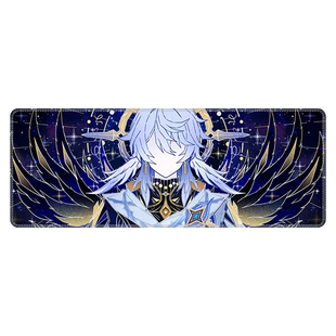 桌垫鼠标垫崩铁白厄游戏超大号锁边加厚防滑键盘垫可定制电脑桌垫