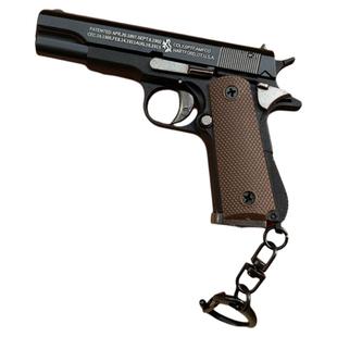 小枪挂件 1:3手抢柯尔特模型半合金1911抛壳拆卸版金属钥匙扣玩具