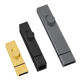 防盗门二道锁门栓免打孔铝合金明插销门扣防盗门锁扣门闩加厚门销