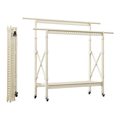 热销侧边晾衣架落地式阳台免安装