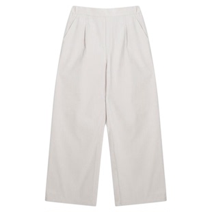 GLOBAL WORK 休闲裤女2025冬季新款纯色阔腿宽松垂感裤子575183