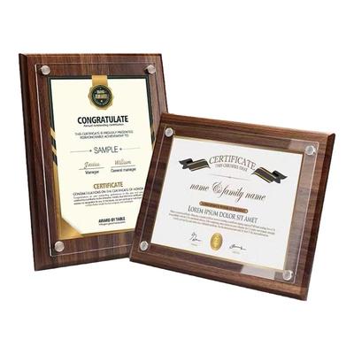 横竖通用更换内页方便摆台授权牌