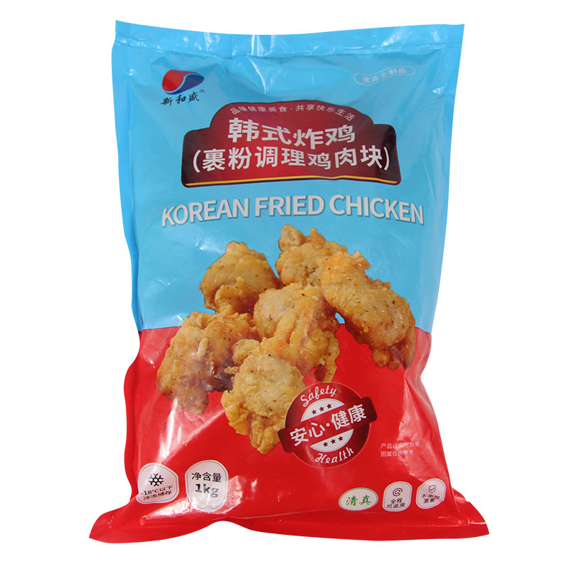 新和盛黄金无骨韩式炸鸡块半成品商用冷冻油炸小吃空气炸锅食材