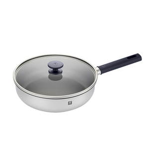 德国双立人不锈钢煎锅钛锅内壁有钛银光钛煎锅家用平底锅具26cm