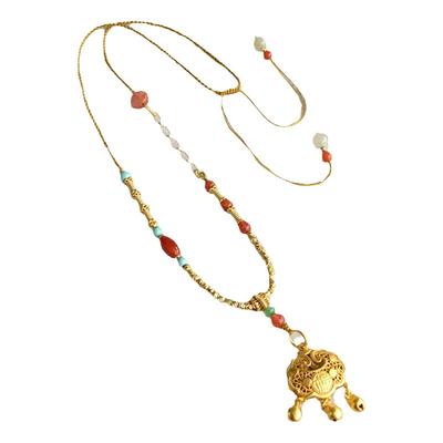 妖石传说项链绳搭配黄金吊坠新品