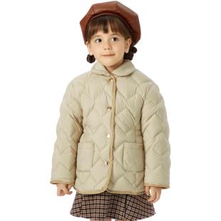 巴拉巴拉儿童羽绒服男童外套冬季牛仔拼接小童宝宝上衣保暖时尚潮