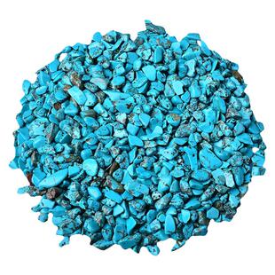 乌兰花绿松石碎料配饰大块铁线高瓷蓝绿松石diy毛料原石镶嵌料