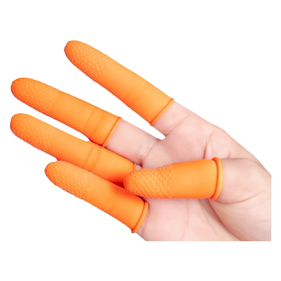 手指护套耐磨防滑粉笔教师翻页翻书护指弹琴橡胶乳胶一次性成人