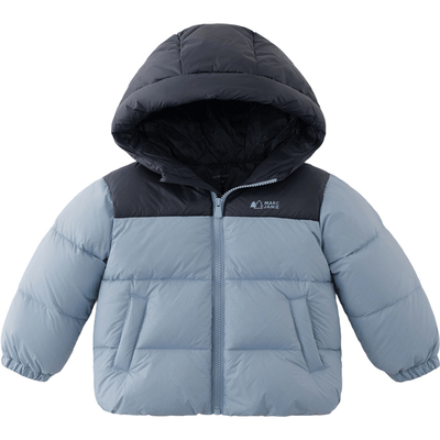 马克珍妮时尚拼色超轻加厚羽绒服