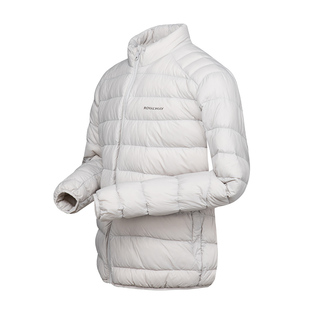 ROYALWAY立领轻薄可收纳羽绒服男高蓬内胆90鸭绒户外保暖排骨外套