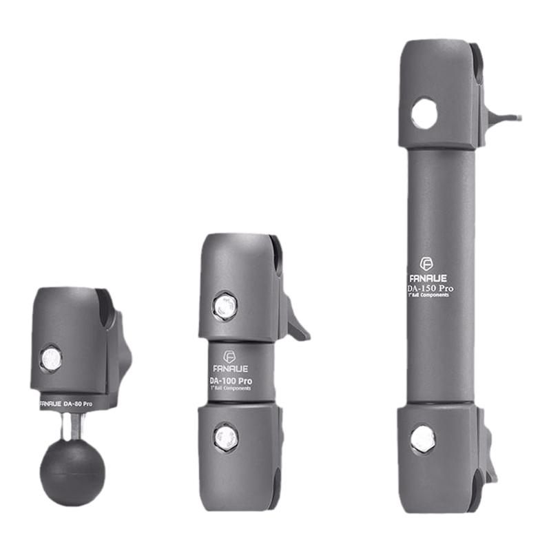 梵奈FANAUE摩托车运动相机支架球头扩展连杆双关节臂夹铝合金配件