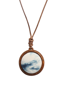 手工民族风复古毛衣链项链木质