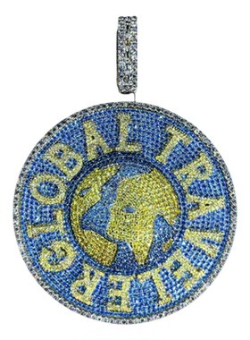 Mr.Bling马思唯风格圆盘定制吊坠