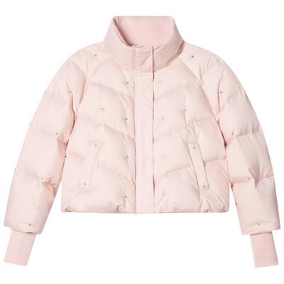 SALT.P可颜白鸭绒简约百搭立领钉钻短款面包服羽绒服2024冬