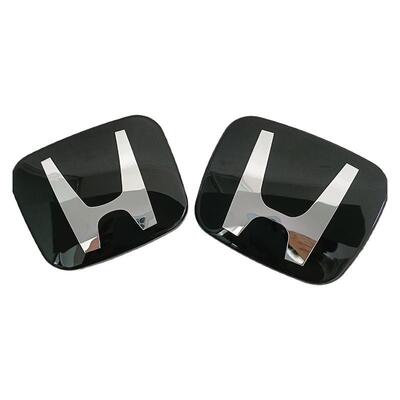 新款黑武士镜面水晶标改装的车标