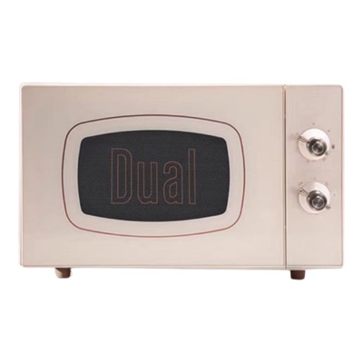 DUAL微波炉复古家用不锈钢小型