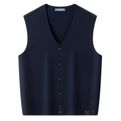 [绵羊毛混纺]梦特娇V领背心马甲