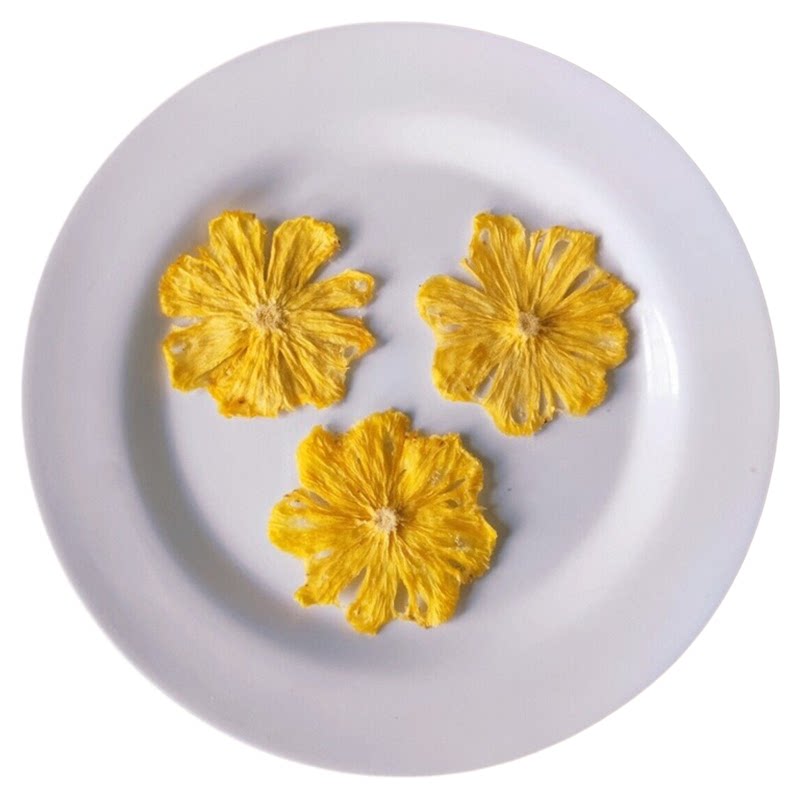 徐小豆花形菠萝片梨花酥凤梨干果片甜品点缀餐吧特调饮品蛋糕装饰