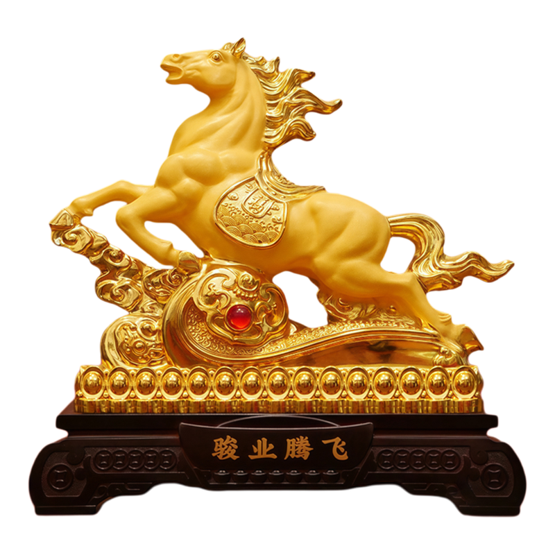 骏马摆件招财生肖马单位定制纪念品送客户开业新年礼物马年吉祥物