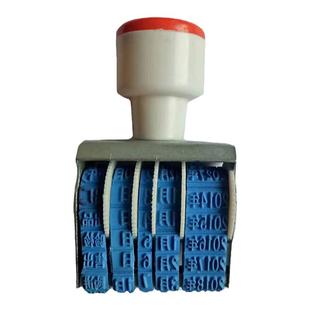 定制可调日期章手动胶轮可调汉字年月日支票大写转轮日期数字打码