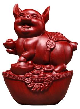 客厅木质补角祝福新古典木头摆件