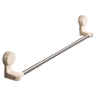 浴室不锈钢伸缩旋转吸盘毛巾架防水防锈多功能家用免打孔置物架