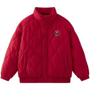 【新年系列】MQD童装男童棉衣棉服25冬季新款儿童红色外套拜年服